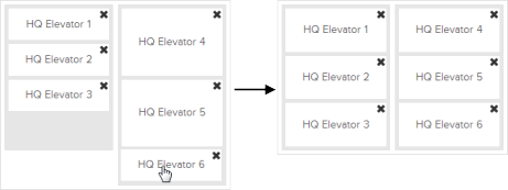 Customizing the layout of keys by dragging and dropping keys