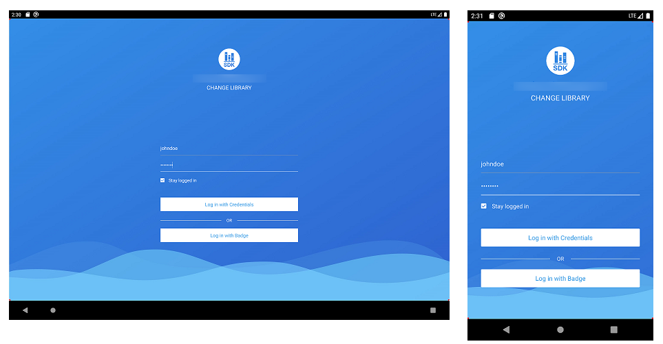 Customize the Login Screen for Android
