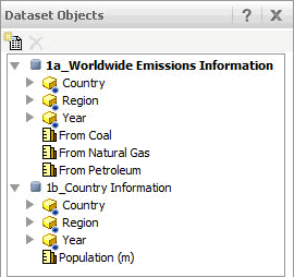 Abschnitt „Datensatzobjekte“