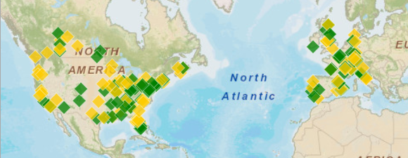 Beispiel eines Karten-Widget für ESRI