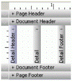 Horizontal document sections in Design View
