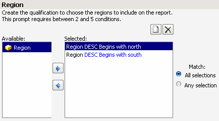 Region prompt with multiple conditions