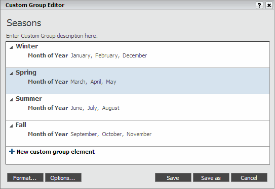 사용자정의 그룹 편집기