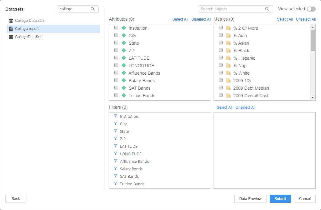 Cómo utilizar el conector MicroStrategy