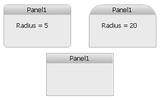 Rounded vs. square corners on panel stacks