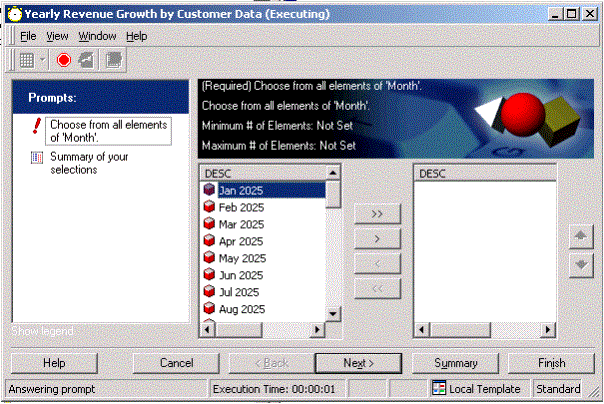 Answering an attribute element prompt